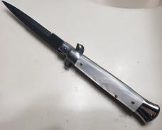  Rare Vintage 9" ARMANDO BELTRAME Switchblade with Imitation Pearl Scales 