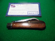 SUPER ADD 2024 AAPK CLUB KNIFE ONLY 227 MADE BY GEC KINGWOOD SCALES IN TUBE WITH COA SUPER ADD 2024 AAPK CLUB KNIFE ONLY 227 MADE BY GEC KINGWOOD SCALES IN TUBE WITH COA