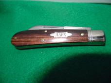 SUPER ADD 2024 AAPK CLUB KNIFE ONLY 227 MADE BY GEC KINGWOOD SCALES IN TUBE WITH COA SUPER ADD 2024 AAPK CLUB KNIFE ONLY 227 MADE BY GEC KINGWOOD SCALES IN TUBE WITH COA