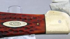 CASE XX 061050 (1940-1964) Coke Bottle Folding Hunter, Red Bone Handles, Free Shipping CASE XX 061050 (1940-1964) Coke Bottle Folding Hunter, Red Bone Handles, Free Shipping