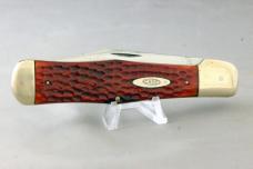 CASE XX 061050 (1940-1964) Coke Bottle Folding Hunter, Red Bone Handles, Free Shipping CASE XX 061050 (1940-1964) Coke Bottle Folding Hunter, Red Bone Handles, Free Shipping