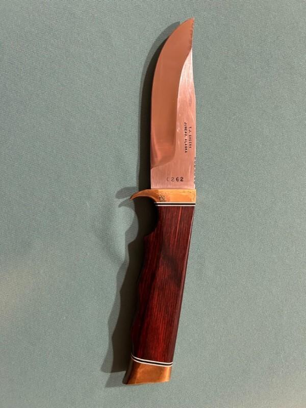 T. J. Sheehy Juneau Alaska sheath knife T. J. Sheehy Juneau Alaska sheath knife