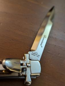 NIB AGA CAMPOLIN STAG HORN DOMINUS 23CM-9" BAYONET AUTO NIB AGA CAMPOLIN STAG HORN DOMINUS 23CM-9" BAYONET AUTO