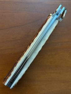 NIB AGA CAMPOLIN STAG HORN DOMINUS 23CM-9" BAYONET AUTO NIB AGA CAMPOLIN STAG HORN DOMINUS 23CM-9" BAYONET AUTO