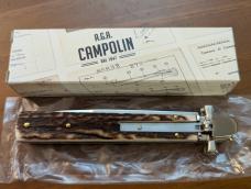 NIB AGA CAMPOLIN STAG HORN DOMINUS 23CM-9" BAYONET AUTO NIB AGA CAMPOLIN STAG HORN DOMINUS 23CM-9" BAYONET AUTO
