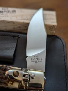 NEW IN BOX GNARLY STAG AGA CAMPOLIN DIANA LEVERLOCK AUTO WITH SHEATH NEW IN BOX GNARLY STAG AGA CAMPOLIN DIANA LEVERLOCK AUTO WITH SHEATH