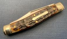 City Stock Stockman Pocket Knife. Charlie C. Special Factory Order. Dark Chestnut Jigged Bone Scales City Stock Stockman Pocket Knife. Charlie C. Special Factory Order. Dark Chestnut Jigged Bone Scales