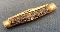 City Stock Stockman Pocket Knife. Charlie C. Special Factory Order. Dark Chestnut Jigged Bone Scales City Stock Stockman Pocket Knife. Charlie C. Special Factory Order. Dark Chestnut Jigged Bone Scales