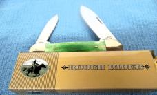 CLEARING OUT SALE ROUGH RIDER GREEN BONE 3-1/2" UNUSED CANOE IN BOX FROM STORAGE CLEARING OUT SALE ROUGH RIDER GREEN BONE 3-1/2" UNUSED CANOE IN BOX FROM STORAGE