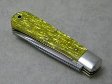 Parker Cut. Co. Surgical Steel Japan Gold Stripe Parker Bullet Medium Jumbo Trapper Knife