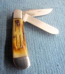 WHITE TAIL CUTLERY HAND MADE STAG JACK KNIFE FROM STORAGE WHITE TAIL CUTLERY HAND MADE STAG JACK KNIFE FROM STORAGE