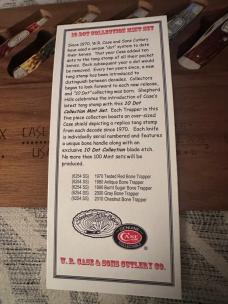 VERY RARE! Case/SHC 10 DOT COLLECTOR MINT SET/5 Unique Trappers. Only 100 Made. C info sheet in pics VERY RARE! Case/SHC 10 DOT COLLECTOR MINT SET/5 Unique Trappers. Only 100 Made. C info sheet in pics