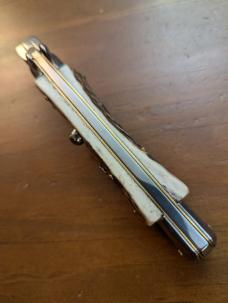 FRANK BELTRAME 23CM 9" BAYONET STILETTO STAG HORN... Snappy, Straight, 4mm Kick Spring, NICE & NEW! FRANK BELTRAME 23CM 9" BAYONET STILETTO STAG HORN... Snappy, Straight, 4mm Kick Spring, NICE & NEW!
