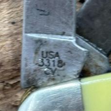 Case XX 3318 CV Stockman Knife USA 3 blade folding pocket knife yellow (68)