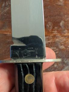 Mint Hammer Brand (Imperial) piggyback fixed blade and pocket knife set 1944-55