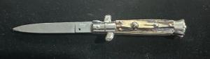 6 1/4” Stag swivel bolster tribute knife stamped La Vespa