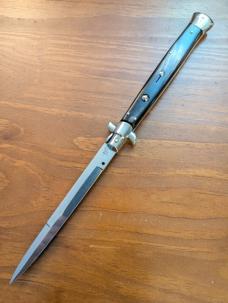 OLDER NO-NAME 33CM-13INCH BRAZILIAN HORN BAYONET STILETTO STAMPED MANIAGO ITALY OLDER NO-NAME 33CM-13INCH BRAZILIAN HORN BAYONET STILETTO STAMPED MANIAGO ITALY