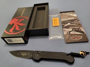*NIB* Microtech L.U.D.T. ALL BLACK TACTICAL (SIDE OPENER) AUTO