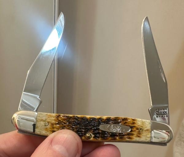 2000 Case XX Muskrat w/Antique Bone Jigged Handles. Absolute Mint Condition! Free Shipping 2000 Case XX Muskrat w/Antique Bone Jigged Handles. Absolute Mint Condition! Free Shipping