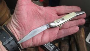VTG IMPERIAL USA Assisted Open Fish Toothpick Knife *lock not work** L80 