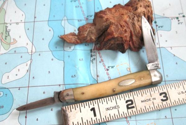 VTG Antique ST. LAWRENCE CUTLERY Smooth Bone Half Whittler Small Pen Pocket Knife A48 VTG Antique ST. LAWRENCE CUTLERY Smooth Bone Half Whittler Small Pen Pocket Knife A48