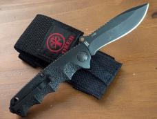 Boker Plus Reality-Based Black Automatic Knife - Black Plain