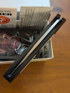ORIGINAL GERMAN MADE 1990'S BOKER SPEED LOCK AUTOMATIC 707 BLACK KRATON LIGHTWEIGHT SCALES NIB ORIGINAL GERMAN MADE 1990'S BOKER SPEED LOCK AUTOMATIC 707 BLACK KRATON LIGHTWEIGHT SCALES NIB
