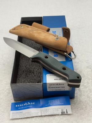 Benchmade Bushcrafter 162 Fixed Blade Sheath Knife New In Box Made In USA