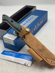 Benchmade Bushcrafter 162 Fixed Blade Sheath Knife New In Box Made In USA Benchmade Bushcrafter 162 Fixed Blade Sheath Knife New In Box Made In USA