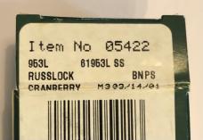 New In Box 2001 Case Cranberry Bone Silver Script Russlock New In Box 2001 Case Cranberry Bone Silver Script Russlock