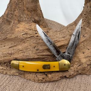 Robt Klaas Kissing Crane Solingen Germany Yellow Copperhead Pocket Knife (67)