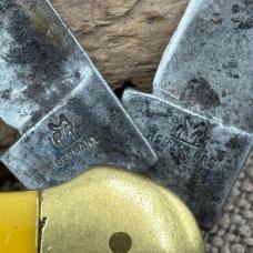 Robt Klaas Kissing Crane Solingen Germany Yellow Copperhead Pocket Knife (67)