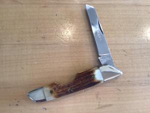 Bear Creek Taylor Cutlery Kingsport, TN 1979 SHARK Stag 