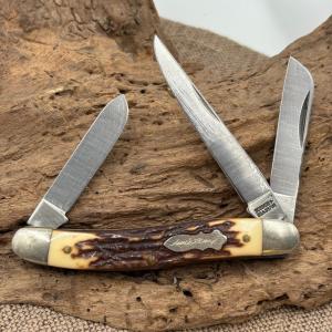 Uncle Henry SCHRADE+ 897UH USA 3-Blade Stockman Traditional Pocket Knife (89)