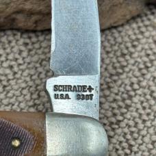 Schrade Old Timer Delrin Wrangler 2 blade Pocket Knife, 3.6" Closed - 93OT (91)