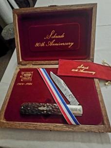 Schrade USA 80th Anniversary Big Daddy Barlow 260 Serial# 161/300 in Display Box
