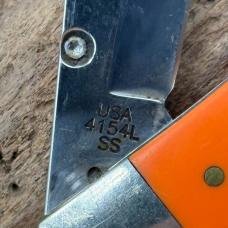 CASE XX SYNTHETIC ORANGE TRAPPERLOCK 4154L SS LINERLOCK THUMB STUD FOLDER (13) CASE XX SYNTHETIC ORANGE TRAPPERLOCK 4154L SS LINERLOCK THUMB STUD FOLDER (13)