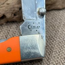 CASE XX SYNTHETIC ORANGE TRAPPERLOCK 4154L SS LINERLOCK THUMB STUD FOLDER (13) CASE XX SYNTHETIC ORANGE TRAPPERLOCK 4154L SS LINERLOCK THUMB STUD FOLDER (13)