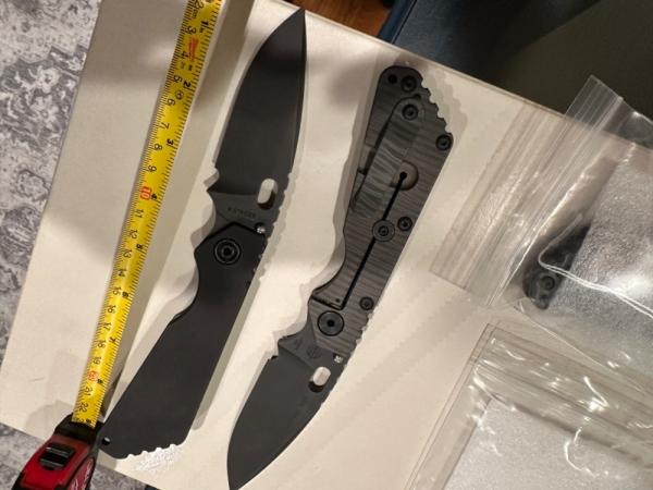 Mic Strider SMF NSN Custom Fatty Knife Black/ Titanium Mic Strider SMF NSN Custom Fatty Knife Black/ Titanium