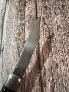 VINTAGE PRESTO GEO. SCHRADE BRIDGEPORT CONN. PAT JAN 30 - 40 BLACK WORMGROOVE VINTAGE PRESTO GEO. SCHRADE BRIDGEPORT CONN. PAT JAN 30 - 40 BLACK WORMGROOVE