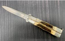 MINT Vintage Balisong Taylor Cutlery Second Cut Stag Handle AK-1415 Japan MINT Vintage Balisong Taylor Cutlery Second Cut Stag Handle AK-1415 Japan