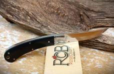 NIB RoseCraft Blades Riverbend Skinner RCT008 Black Micarta Covers Knife Upswept NIB RoseCraft Blades Riverbend Skinner RCT008 Black Micarta Covers Knife Upswept