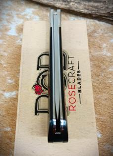NIB RoseCraft Blades Riverbend Skinner RCT008 Black Micarta Covers Knife Upswept NIB RoseCraft Blades Riverbend Skinner RCT008 Black Micarta Covers Knife Upswept