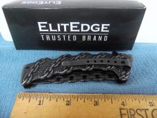 ELITEDGE CHAIN SCALE DESIGN SPRING ASSIST KNIFE NEW IN BOX GOOD EDGE & ACTION WORTH THE ADD