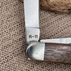 Remington R-11 Wood Handle Pocket Knife  Choke tool, game hook, USA (112)