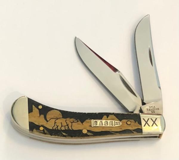 New Without Box Case David Yellowhorse Grizzly Mountain Saddlehorn New Without Box Case David Yellowhorse Grizzly Mountain Saddlehorn