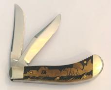 New Without Box Case David Yellowhorse Grizzly Mountain Saddlehorn New Without Box Case David Yellowhorse Grizzly Mountain Saddlehorn