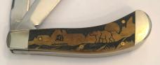 New Without Box Case David Yellowhorse Grizzly Mountain Saddlehorn New Without Box Case David Yellowhorse Grizzly Mountain Saddlehorn