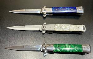Lot of Three (3) NEW Italian-Style Assisted Pocket Knives