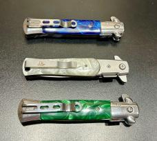 Lot of Three (3) NEW Italian-Style Assisted Pocket Knives